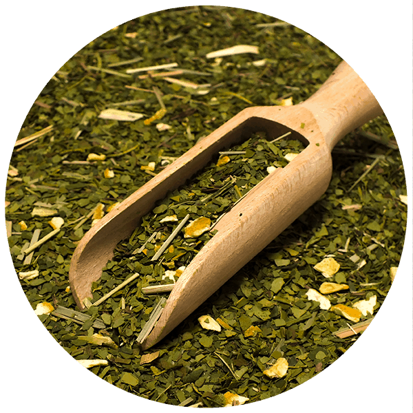 Yerbera – Lata metálica + Verde Mate Green Menta Limón 0,5 kg