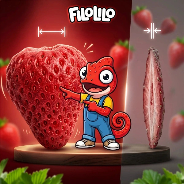 FiloLilo – Morangos liofilizados (inteiros) 20 g