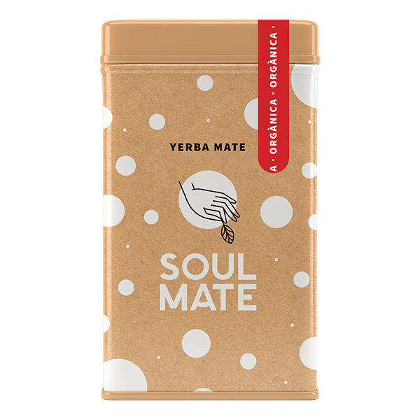 Yerbera – Lata metálica + Soul Mate Orgánica Elaborada 0,5 kg