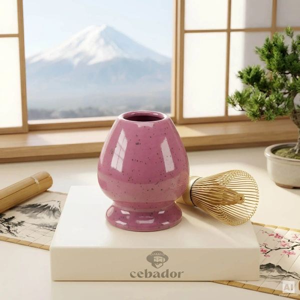 Conjunto de presente: matcha japonês premium + matchawan + acessórios de bambu
