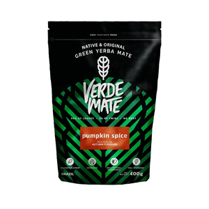 Conjunto Inicial de Erva Mate Verde Mate Pumpkin Spice 400g + Calabaza Caldero Caldeirão