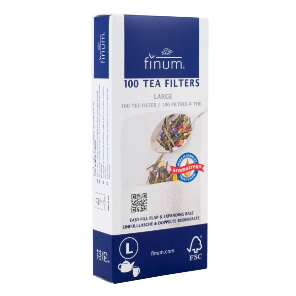 Filtros de chá de papel - tamanho L (100 unidades)