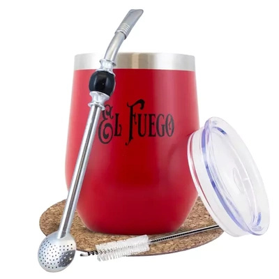 Red TERMOLID yerba mate set El Fuego PRO