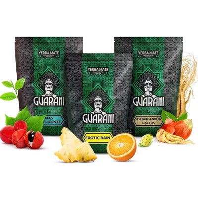 Conjunto de Frutos de Erva Mate Guarani 3x500g