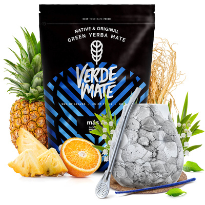 Conjunto inicial de Erva Mate Verde Mate Mas IQ 500g