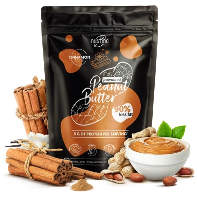 Nustino – Manteiga de amendoim em pó – Cinnamon (sem adição de açúcar) 400 g