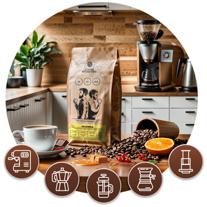 Bro Coffee Roastery - Café em grão inteiro Colombia Medellin Premium 1kg