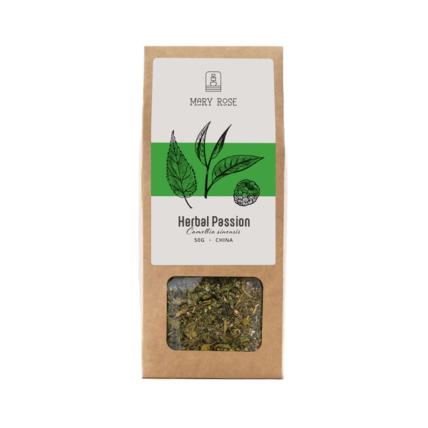 Mary Rose - Chá Verde Herbal Passion - 50g