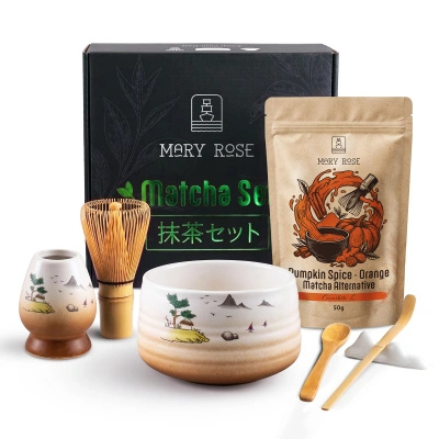 Kit presente para preparar Orange Matcha