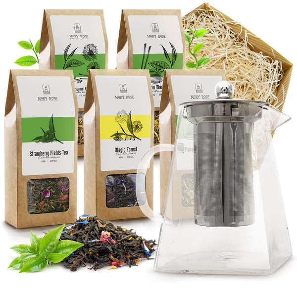 Mary Rose - Conjunto de chá + bule com infusor