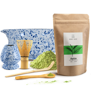 Conjunto de preparação de chá Matcha: matcha 100g + acessórios