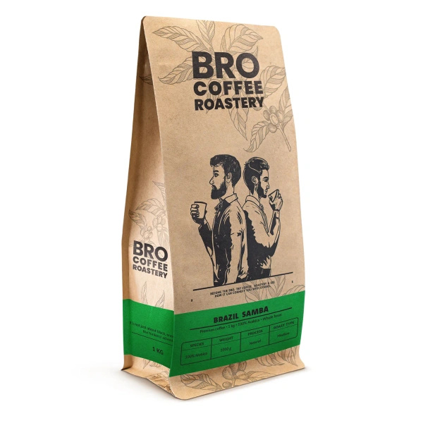 Bro Coffee Roastery – Café em grão inteiro Brazil Samba Premium 1kg