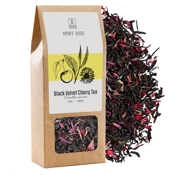 Mary Rose – Chá Black Velvet Cherry – 50 g
