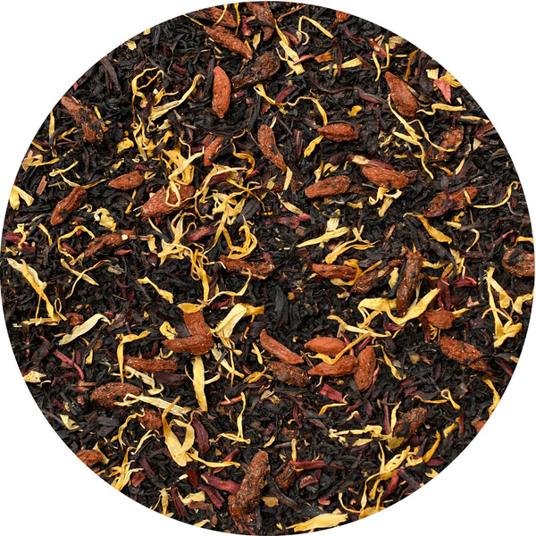 Conjunto de oferta: chá, bombas de chá, doces e acessórios de chá