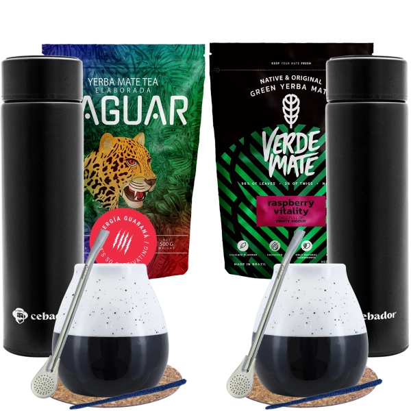 Conjuto de Erva Mate para dois + Garrafa térmica
