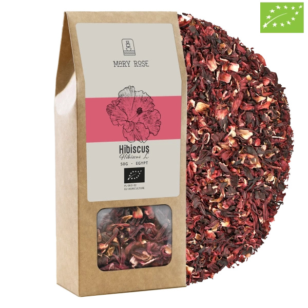 Mary Rose - Hibiscus biológico (pétalas de flores) 50g 
