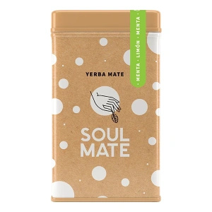 Yerbera – Lata metálica + Soul Mate Orgánica Menta Limon 0,5 kg