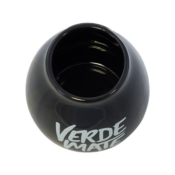 Cuia de cerâmica para mate com logótipo Verde Mate (preta) 350 ml