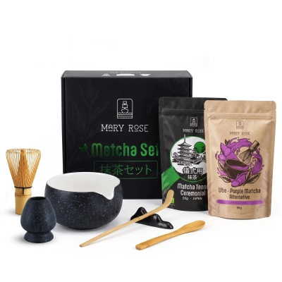 Conjunto Presente: matcha japonês cerimonial + alternativa colorida ao matcha