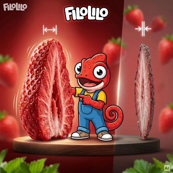 FiloLilo – Morangos liofilizados (fatias) 100 g