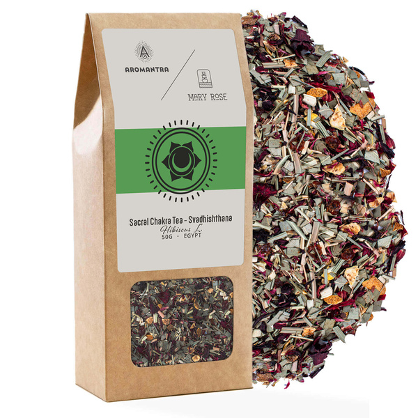 Conjunto para Chacra Esplênico (Svadhishthana): chá de chakra + pedra mágica