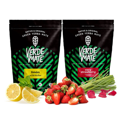 Yerba Verde Mate Limon Very Strawberry fruity 1kg