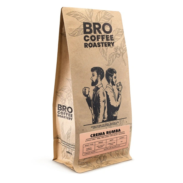 Bro Coffee Roastery – Café em grão inteiro Crema Rumba 400 g