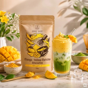 Conjunto de matchas coloridos: Red Matcha + Orange Matcha + Yellow Matcha