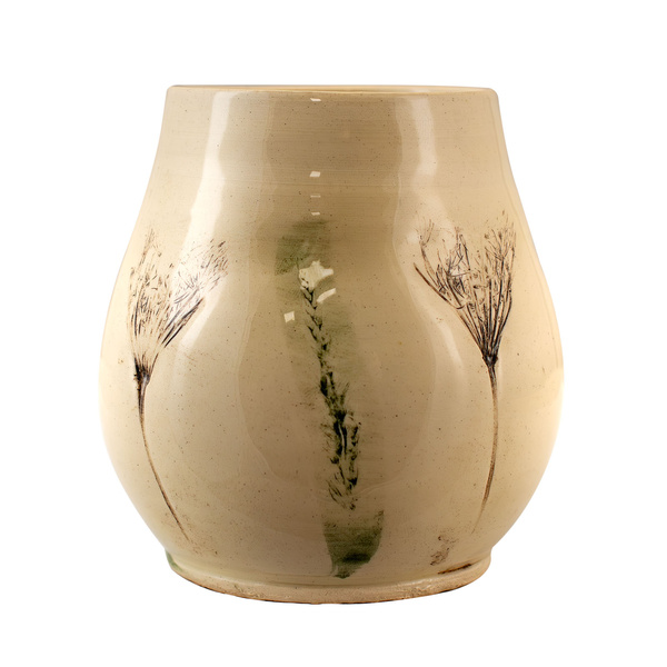 Calabaza de cerâmica Flora Brown 300 ml – Série Crater