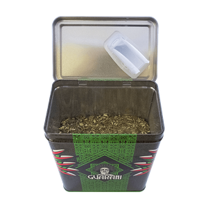 Yerbera – Lata metálica + Guarani Naranja 0,5 kg