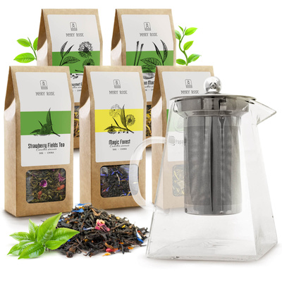 Mary Rose - Conjunto de chá + bule com infusor