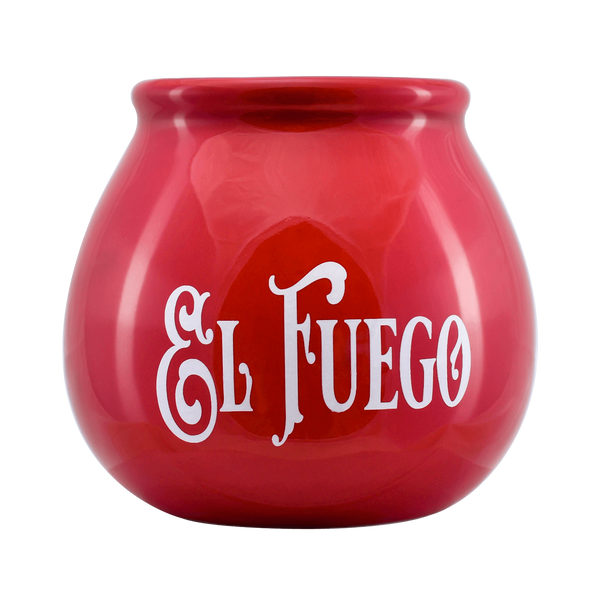 Yerba mate set El Fuego ceramic calabash bombilla