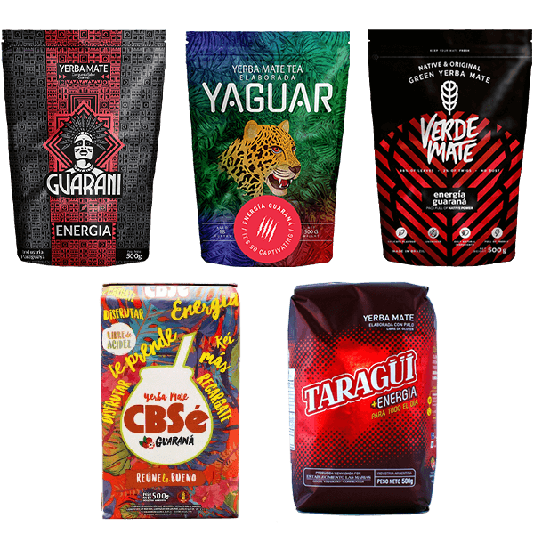 Yerba Mate Energia 5x0,5kg Various Brands