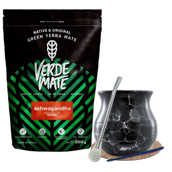 Complete set for Yerba Mate, matero, bombilla