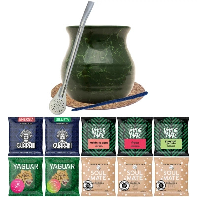 Starter set  Yerba Verde Mate Green 10x50g