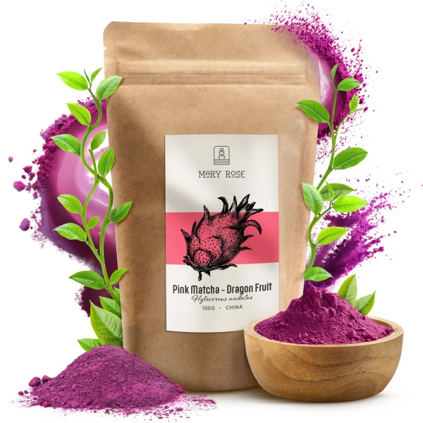 Mary Rose – Pink Matcha – Fruta‑dragão (em pó) 100 g