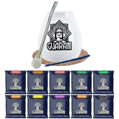 Set Yerba Mate 500g Gourd Bombilla 10x50g