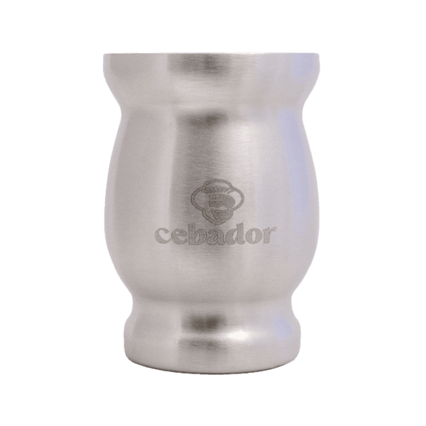 TermoMate Cebador – copo térmico para yerba mate – 190 ml (prateado)