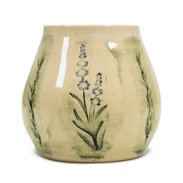 Calabaza de cerâmica Flora Green 300 ml – Série Crater