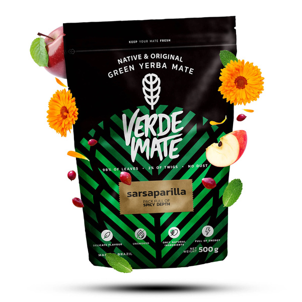 Conjunto de oferta de Erva Mate Verde Mate Sarsaparilla 0,5kg