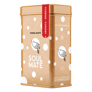 Yerbera – Lata metálica + Soul Mate Orgánica Elaborada 0,5 kg