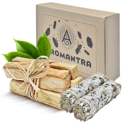 Conjunto de presente: Palo Santo 50 g + sálvia branca