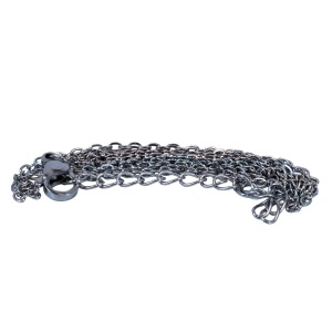 Pingente com opalite em saquinho + corrente