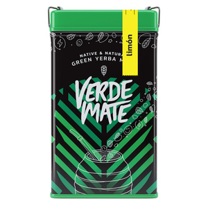 Yerbera – Lata metálica + Verde Mate Green Limón 0,5 kg