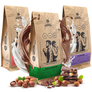 Conjunto de café Bro Coffee Roastery Costa Rica San Rafael + Nicaragua Colibrí Azul + Brazil Samba 3x1kg (3kg)