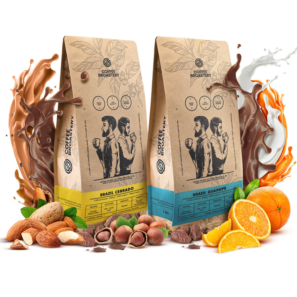 Conjuto de Bro Coffee Roastery Brazil Cerrado + Brazil Guaxupe 2x1kg (2kg)