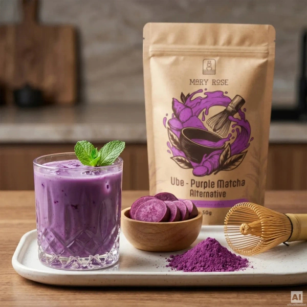 Conjunto de matchas coloridos: Purple Matcha + Blue Matcha