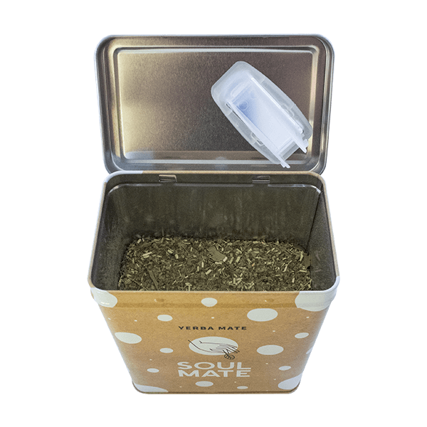 Set Yerbera Yerba Mate Soul Mate Organica 0.5kg Palo Santo