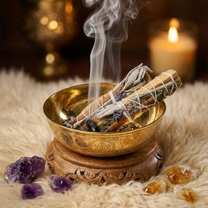 Salva Branca com Palo Santo, Alecrim, Canela e Lavanda – Incenso 20-30g (maço)