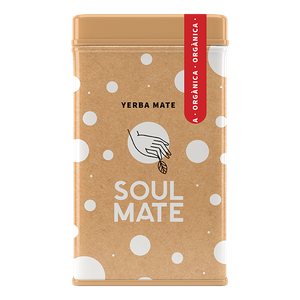 Yerbera – Lata metálica + Soul Mate Orgánica Elaborada 0,5 kg